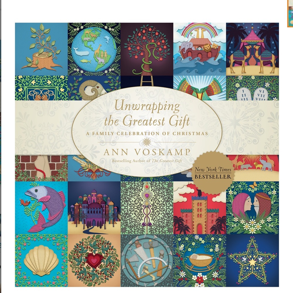 family celebratiin of Christmas Unwrapping the Greatest Gift by Ann Voskamp